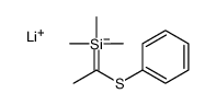 lithium,trimethyl(1-phenylsulfanylethyl)silane结构式