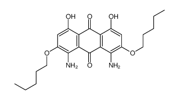 1,8-diamino-4,5-dihydroxy-2,7-dipentoxyanthracene-9,10-dione Structure