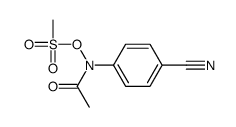 (N-acetyl-4-cyanoanilino) methanesulfonate Structure