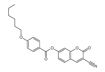 (3-cyano-2-oxochromen-7-yl) 4-hexoxybenzoate结构式