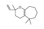 2-ethenyl-2,5,5-trimethyl-3,4,6,7,8,9-hexahydrocyclohepta[b]pyran Structure