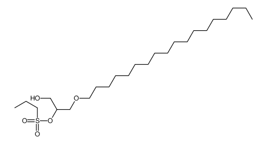 (1-hydroxy-3-octadecoxypropan-2-yl) propane-1-sulfonate Structure