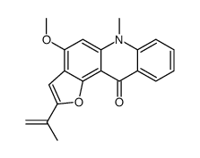 4-methoxy-6-methyl-2-prop-1-en-2-ylfuro[2,3-a]acridin-11-one Structure