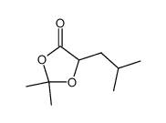 (5S)-5-isobutyl-2,2-dimethyl-1,3-dioxolan-4-one Structure