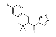 1-imidazol-1-yl-2-[(4-iodophenyl)methyl]-3,3-dimethylbutan-1-one结构式