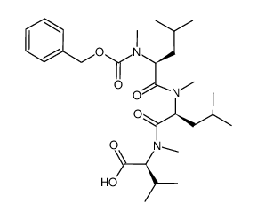 Z-MeLeu-MeLeu-MeVal-OH Structure