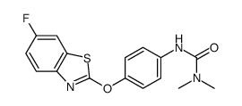 3-[4-[(6-fluoro-1,3-benzothiazol-2-yl)oxy]phenyl]-1,1-dimethylurea Structure