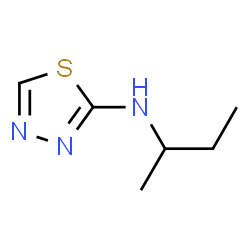 1,3,4-Thiadiazol-2-amine,N-(1-methylpropyl)- Structure