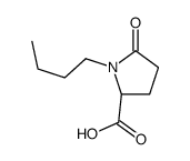 (2S)-1-butyl-5-oxopyrrolidine-2-carboxylic acid结构式