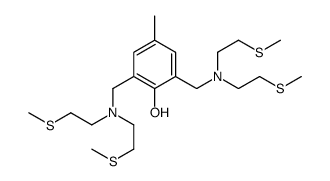 2,6-bis[[bis(2-methylsulfanylethyl)amino]methyl]-4-methylphenol Structure