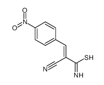 2-cyano-3-(4-nitrophenyl)prop-2-enethioamide Structure