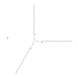 tris[2-(stearoyloxy)ethyl]ammonium acetate Structure