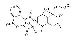 [2-[(6S,8S,9S,10R,11S,13S,14S,17R)-11,17-dihydroxy-6,10,13-trimethyl-3-oxo-7,8,9,11,12,14,15,16-octahydro-6H-cyclopenta[a]phenanthren-17-yl]-2-oxoethyl] 2-acetyloxybenzoate Structure