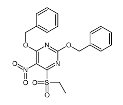 4-ethylsulfonyl-5-nitro-2,6-bis(phenylmethoxy)pyrimidine Structure