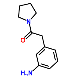 2-(3-Aminophenyl)-1-(1-pyrrolidinyl)ethanone结构式