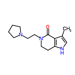 3-Methyl-5-[2-(1-pyrrolidinyl)ethyl]-1,5,6,7-tetrahydro-4H-pyrrolo[3,2-c]pyridin-4-one Structure