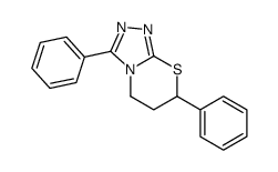 3,7-diphenyl-6,7-dihydro-5H-[1,2,4]triazolo[3,4-b][1,3]thiazine Structure