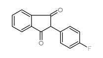 氟茚二酮结构式