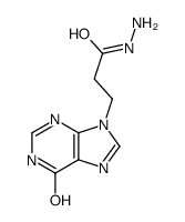 3-(6-oxo-3H-purin-9-yl)propanehydrazide Structure