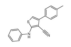 2-Phenylamino-4-p-tolyl-thiophene-3-carbonitrile Structure