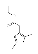 <2,4-Dimethyl-cyclopentadien-(1,4)-yl>-essigsaeure-ethylester结构式