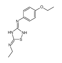 N3-(4-ethoxy-phenyl)-N5-ethyl-[1,2,4]thiadiazole-3,5-diamine结构式