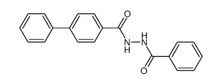 N-benzoyl-N'-(biphenyl-4-carbonyl)-hydrazine Structure