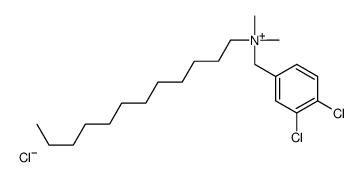 (3,4-dichlorobenzyl)dodecyldimethylammonium chloride结构式