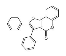 2,3-diphenylfuro[3,2-c]chromen-4-one Structure