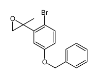 2-(2-bromo-5-phenylmethoxyphenyl)-2-methyloxirane Structure