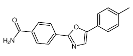 4-[5-(4-methylphenyl)-1,3-oxazol-2-yl]benzamide Structure