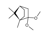 Bicyclo2.2.1heptane, 2,2-dimethoxy-1,7,7-trimethyl-, (1R,4R)- Structure