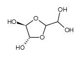 (4S,5S)-2-(dihydroxymethyl)-1,3-dioxolane-4,5-diol结构式