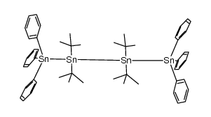 2,2,3,3-tetra-tert-butyl-1,1,1,4,4,4-hexaphenyltetrastannane结构式