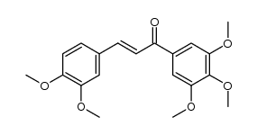 (E)-3-(3,4-dimethoxyphenyl)-1-(3,4,5-trimethoxyphenyl)prop-2-en-1-one Structure