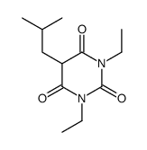 1,3-diethyl-5-(2-methylpropyl)-1,3-diazinane-2,4,6-trione结构式