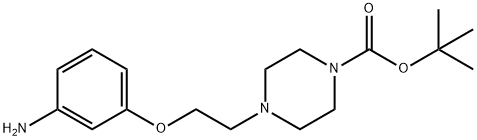 tert-butyl 4-(2-(3-aminophenoxy)ethyl)piperazine-1-carboxylate Structure