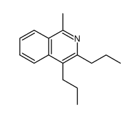 1-methyl-3,4-di-n-propylisoquinoline结构式