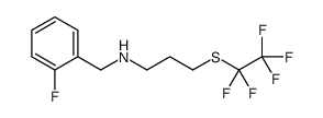 N-(2-Fluorobenzyl)-3-[(pentafluoroethyl)sulfanyl]-1-propanamine Structure