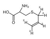 (2R)-2-amino-3-(1,1,2,3,3-pentadeuterioprop-2-enylsulfanyl)propanoic acid Structure