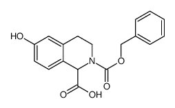 2-Cbz-6-羟基-1,2,3,4-四氢-异喹啉-1-羧酸结构式