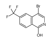 4-BROMO-6-(TRIFLUOROMETHYL)ISOQUINOLIN-1(2H)-ONE Structure