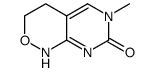 6-methyl-3,4-dihydro-1H-pyrimido[4,5-c]oxazin-7-one结构式