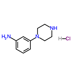 3-(1-Piperazinyl)aniline hydrochloride (1:1) structure