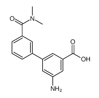 3-amino-5-[3-(dimethylcarbamoyl)phenyl]benzoic acid Structure