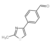 4-(2-methyl-1,3-thiazol-4-yl)benzaldehyde structure