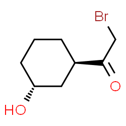 Ethanone, 2-bromo-1-(3-hydroxycyclohexyl)-, trans- (9CI)结构式