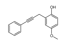 4-methoxy-2-(3-phenyl-2-propynyl)phenol Structure