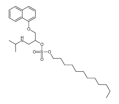 dodecyl [1-naphthalen-1-yloxy-3-(propan-2-ylamino)propan-2-yl] sulfate Structure