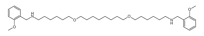 O,O'-bis<6-<(2-methoxybenzyl)amino>hexyl>-1,8-octanediol结构式